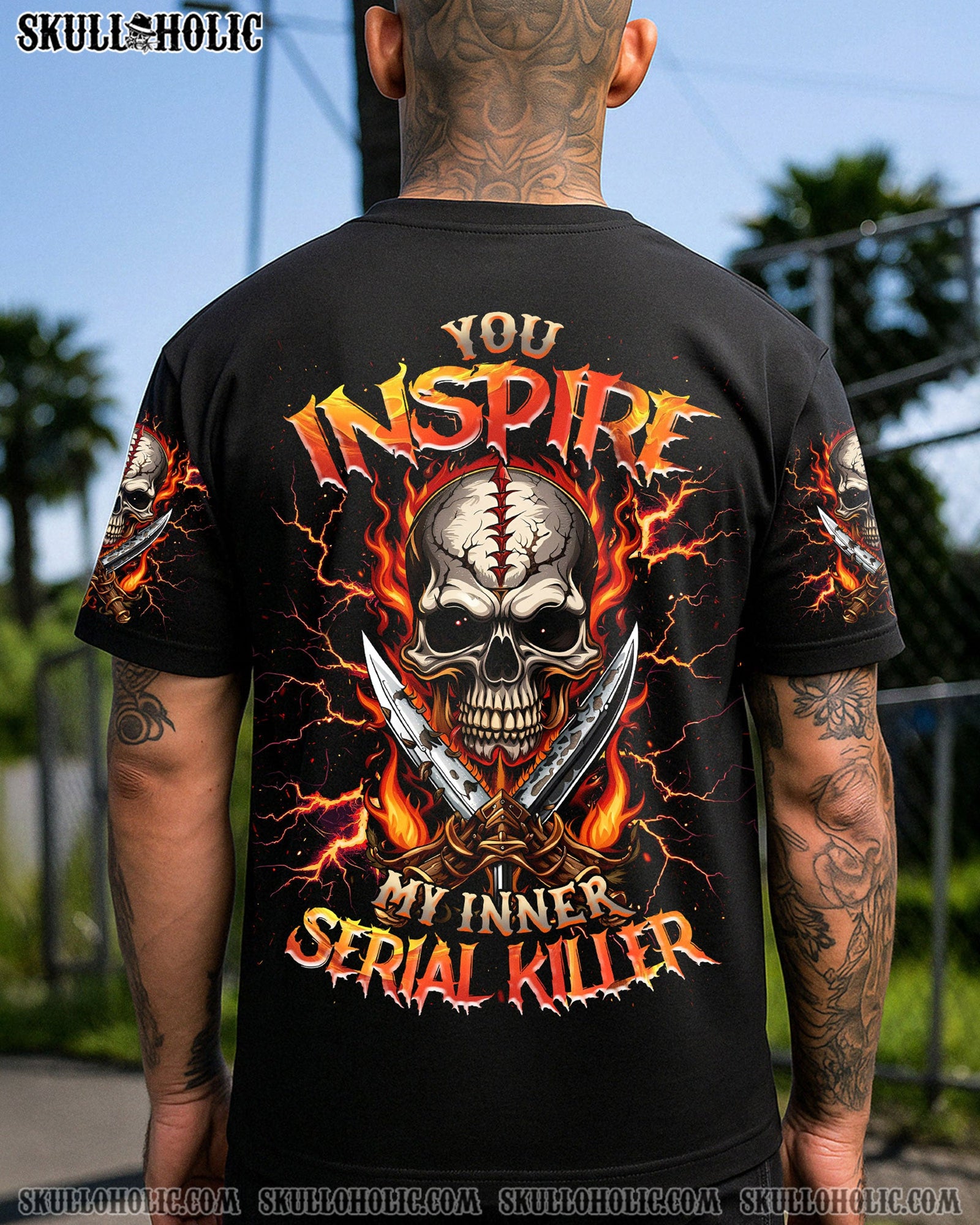 BLISSCORNERS YOU INSPIRE MY INNER KILLER SKULL ALL OVER PRINT
