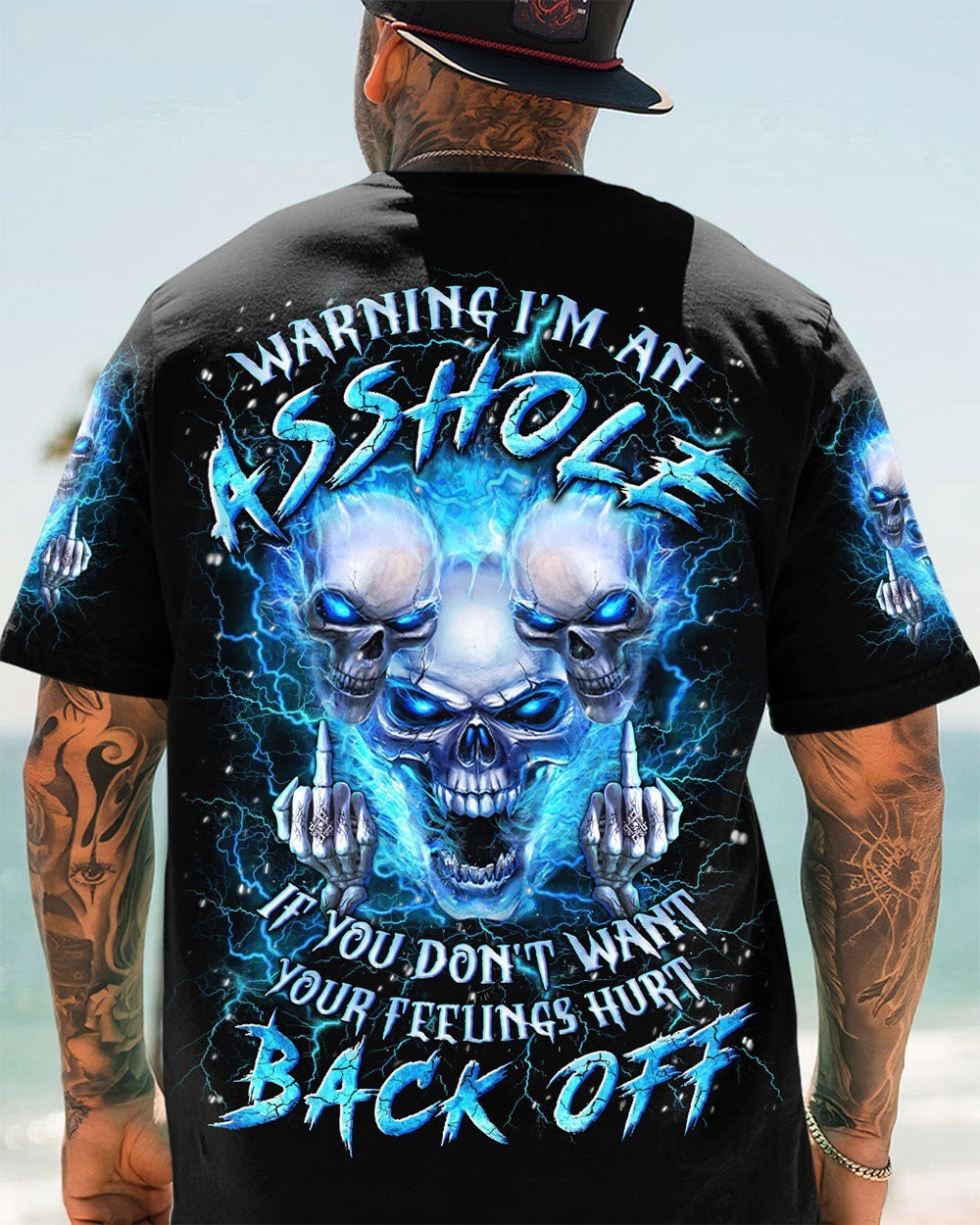 BLISSCORNERS WARNING I'M AN A SKULL ALL OVER PRINT