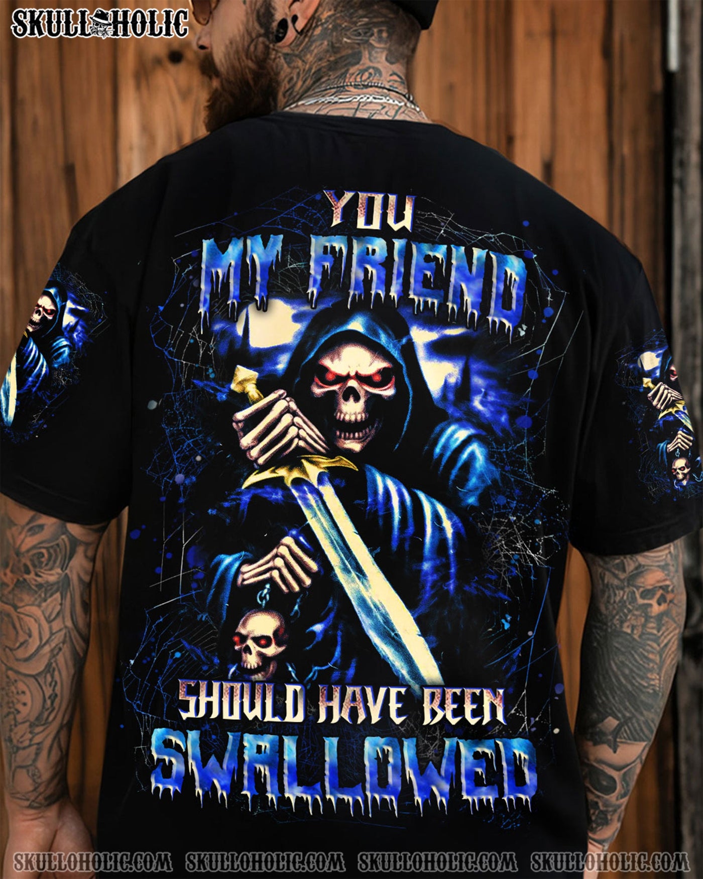 BLISSCORNERS YOU MY FRIEND SHOULD HAVE BEEN SWALLOWED ALL OVER PRINT