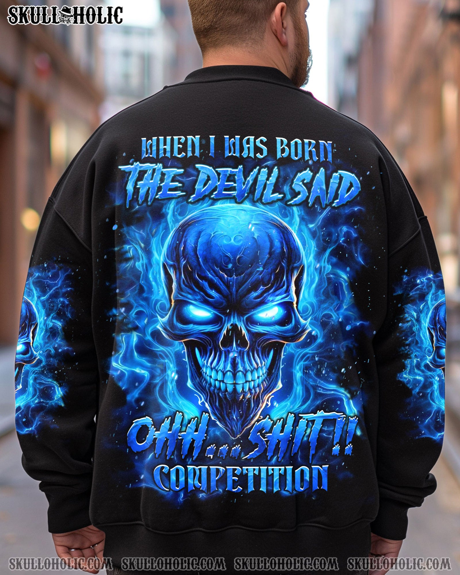 BLISSCORNERS WHEN I WAS BORN SKULL ALL OVER PRINT