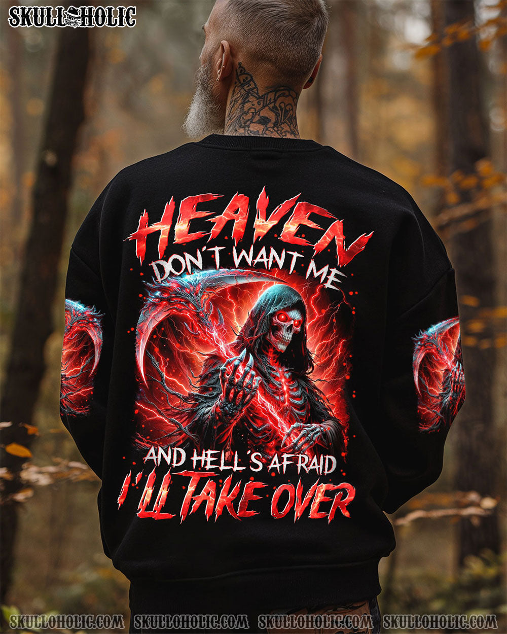 BLISSCORNERS HEAVEN DON'T WANT ME ALL OVER PRINT