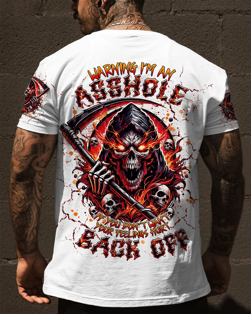 BLISSCORNERS WARNING I'M AN A SKULL REAPER ALL OVER PRINT