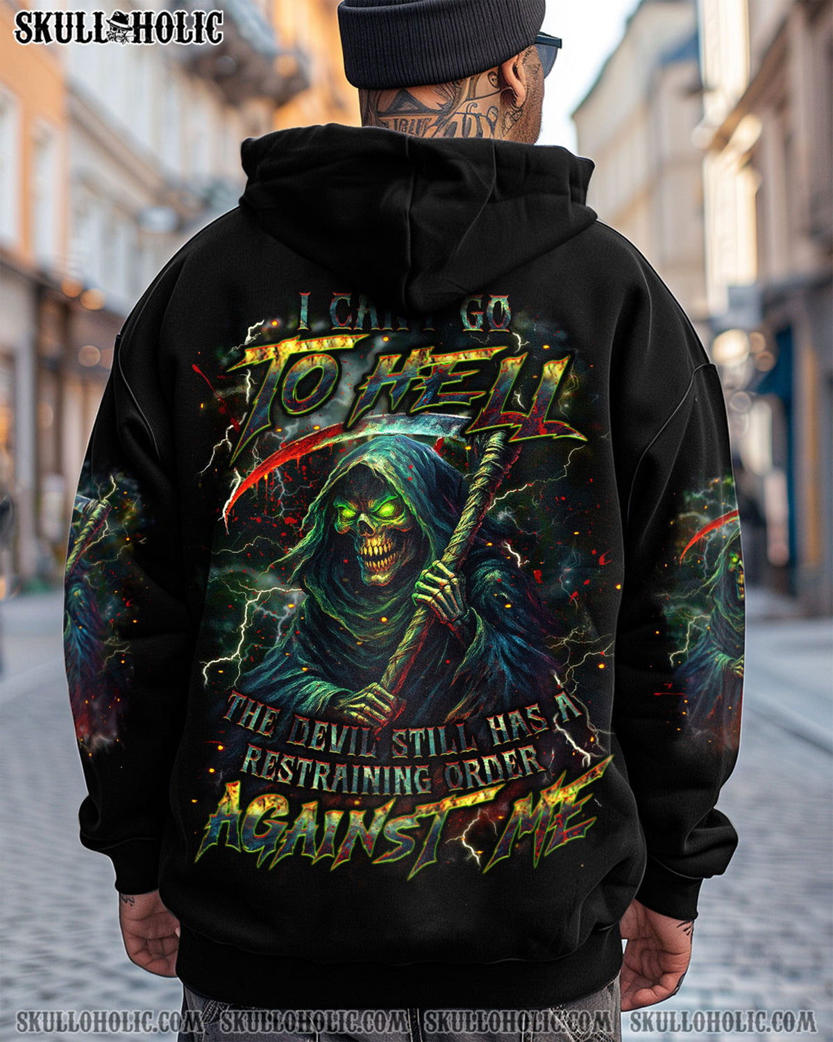 BLISSCORNERS I CAN'T GO TO HELL SKULL ALL OVER PRINT