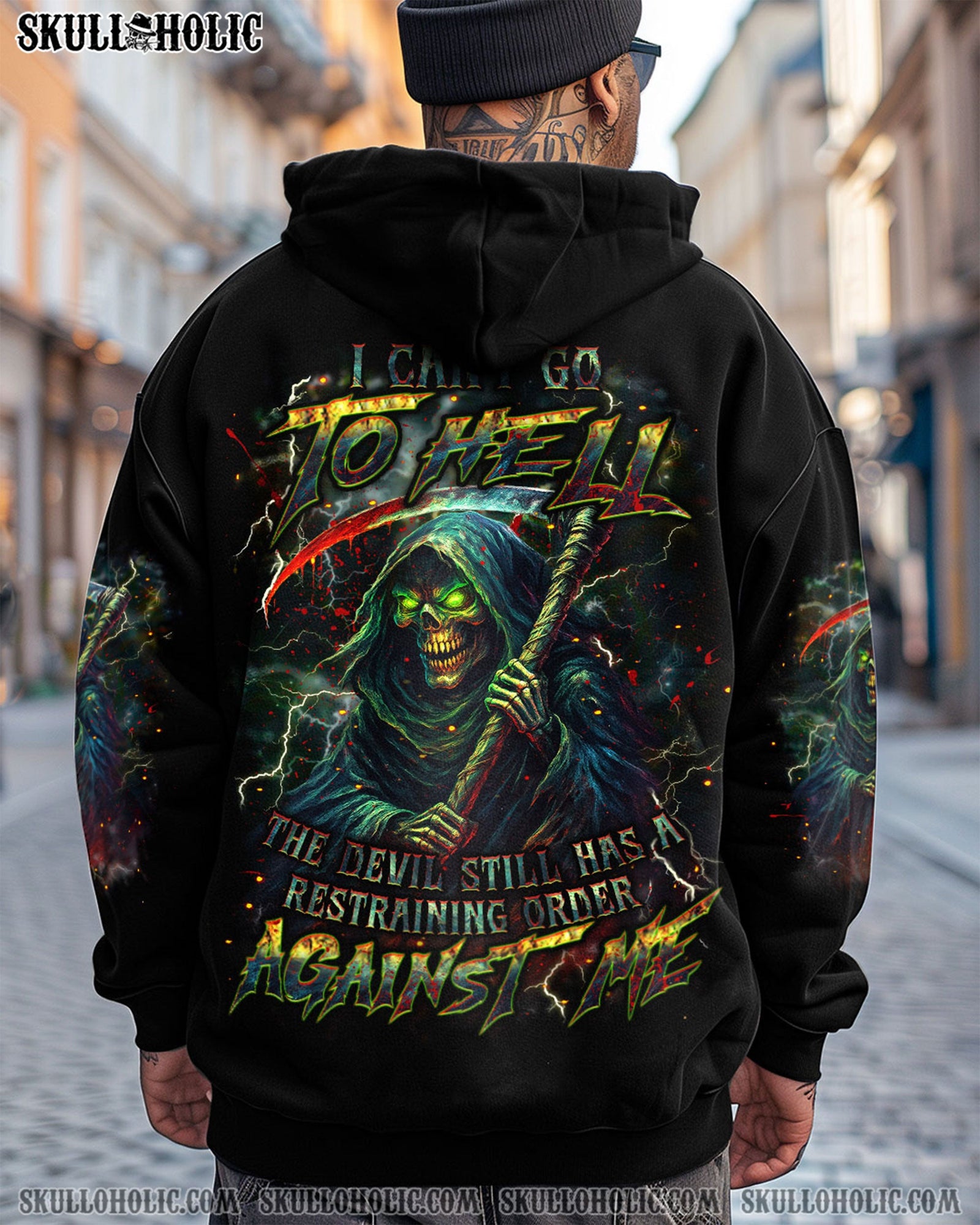 BLISSCORNERS I CAN'T GO TO HELL SKULL ALL OVER PRINT