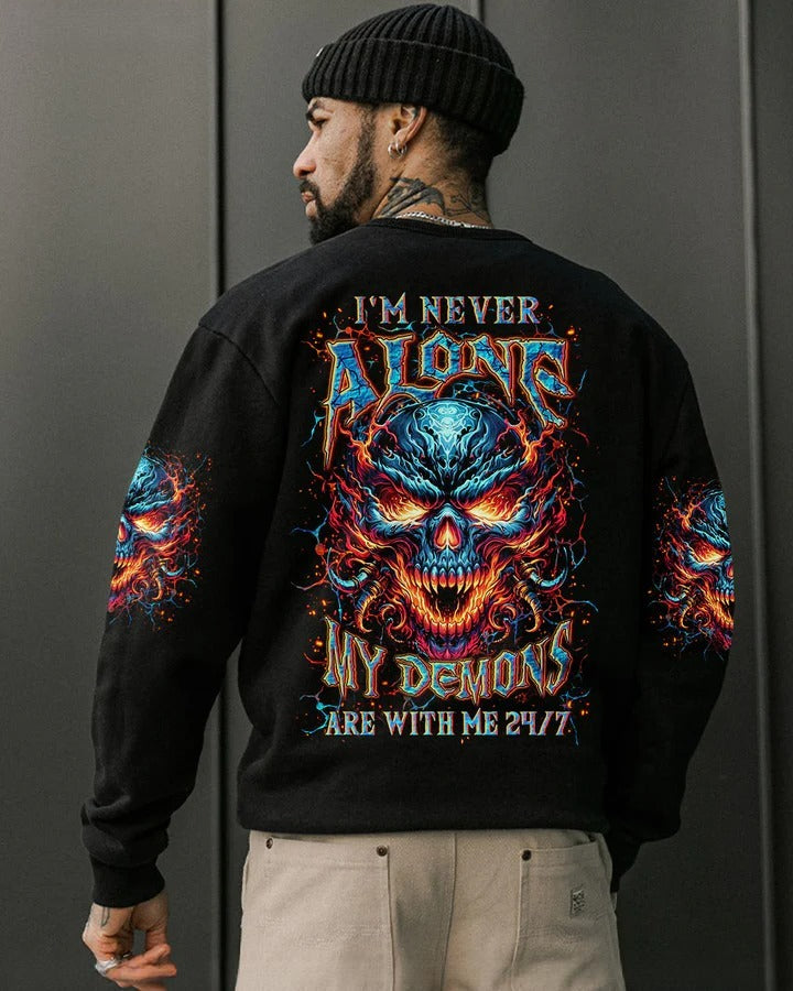 BLISSCORNERS I'M NEVER ALONE SKULL DEMON ALL OVER PRINT 7