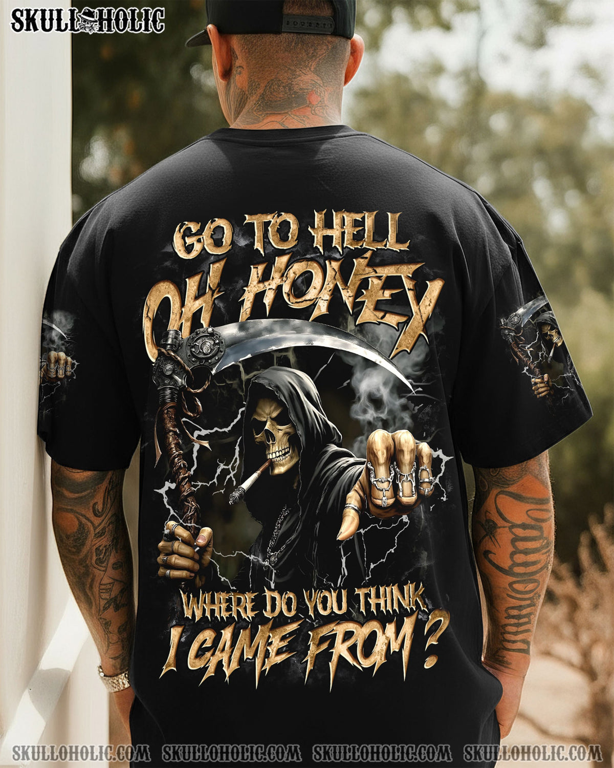 BLISSCORNERS WHERE DO YOU THINK I CAME FROM ALL OVER PRINT