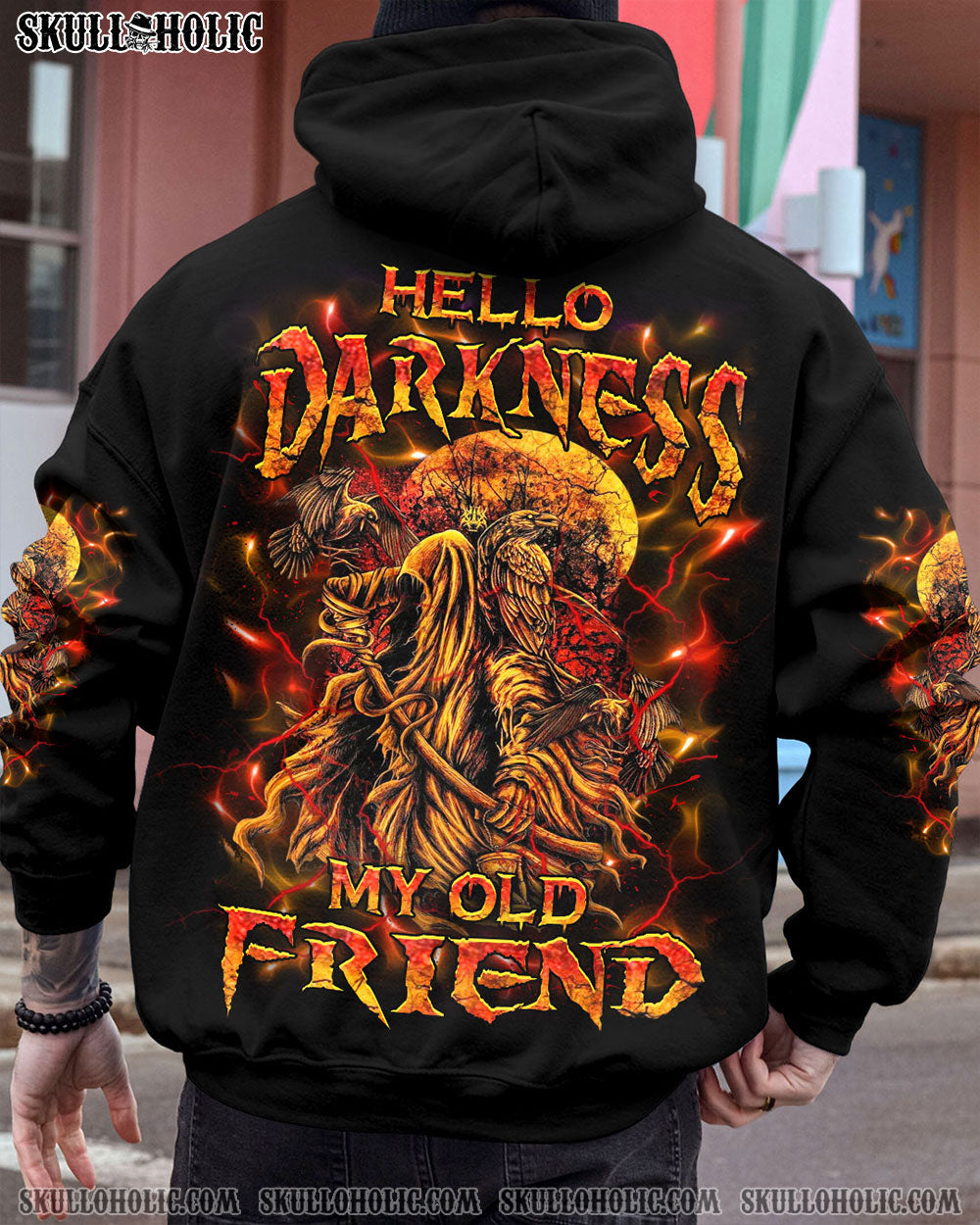 BLISSCORNERS HELLO DARKNESS MY OLD FRIEND ALL OVER PRINT