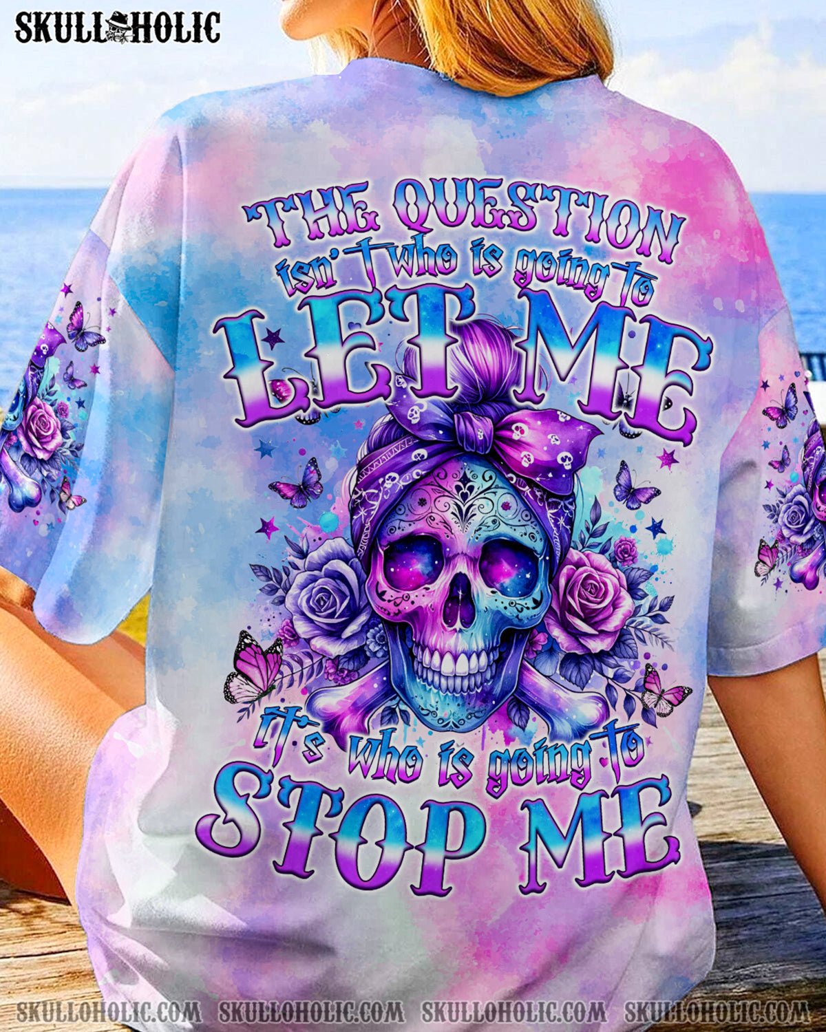 BLISSCORNERS YOU COULDN'T HANDLE ME MESSY BUN TIE DYE HIGH TOP CANVAS SHOES