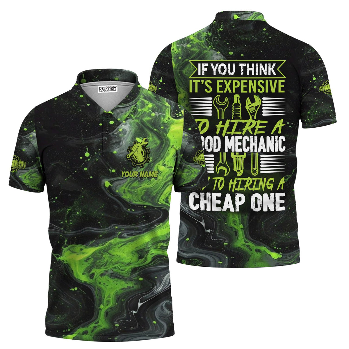 Blisscorners Custom Mechanic Work Shirt, If You Think It’s Expensive to Hire a Good Mechanic Quote, Funny Graphic Shirt for Men