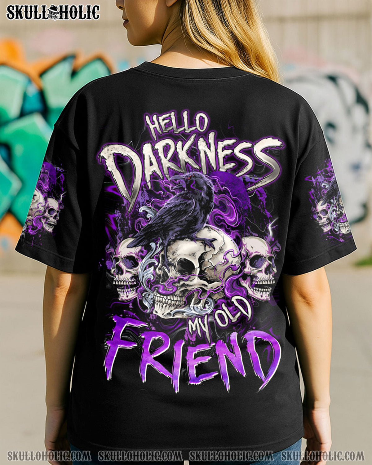 BLISSCORNERS HELLO DARKNESS MY OLD FRIEND ALL OVER PRINT