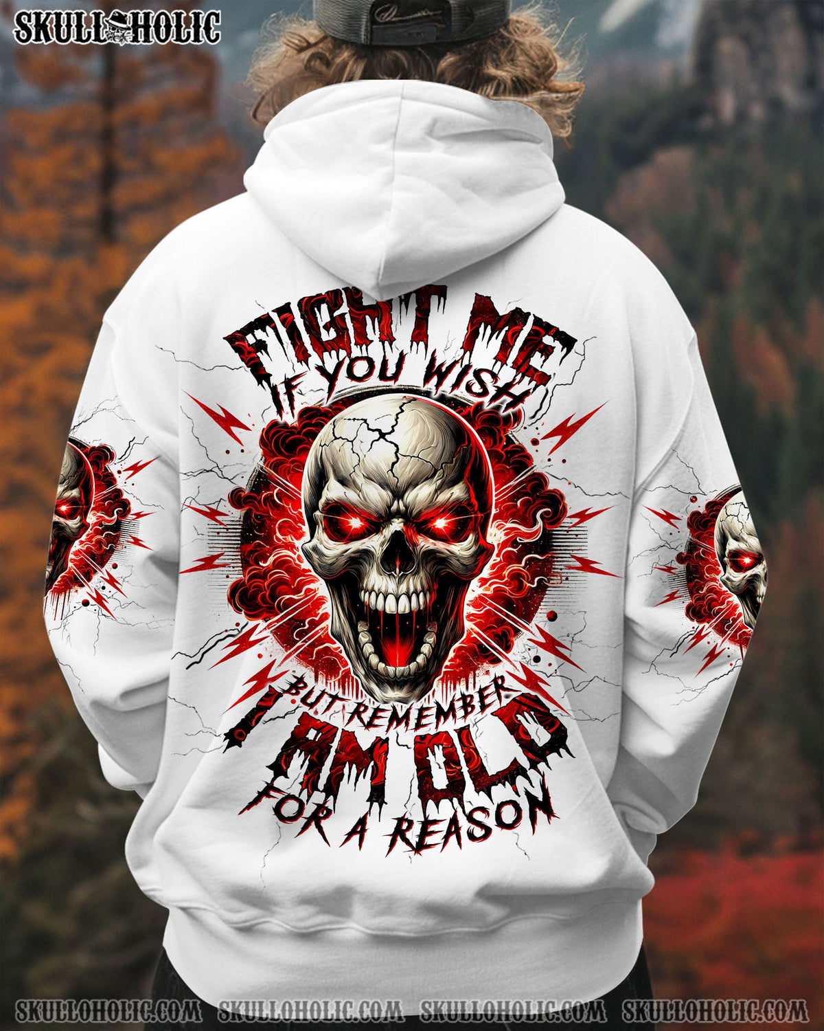BLISSCORNERS FIGHT ME IF YOU WISH MADLY SKULL ALL OVER PRINT