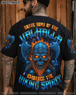BLISSCORNERS BRAVE SONS OF THE VALHALLA VIKING SKULL ALL OVER PRINT