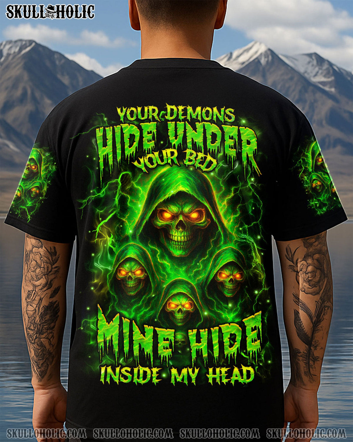 BLISSCORNERS YOUR DEMONS HIDE UNDER YOUR BED ALL OVER PRINT