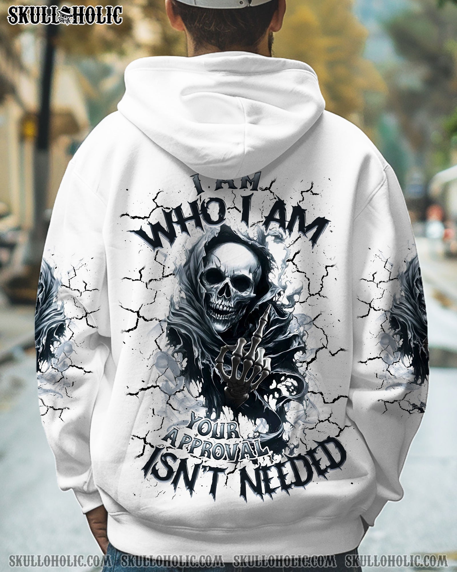 BLISSCORNERS I AM WHO I AM SKULL REAPER ALL OVER PRINT