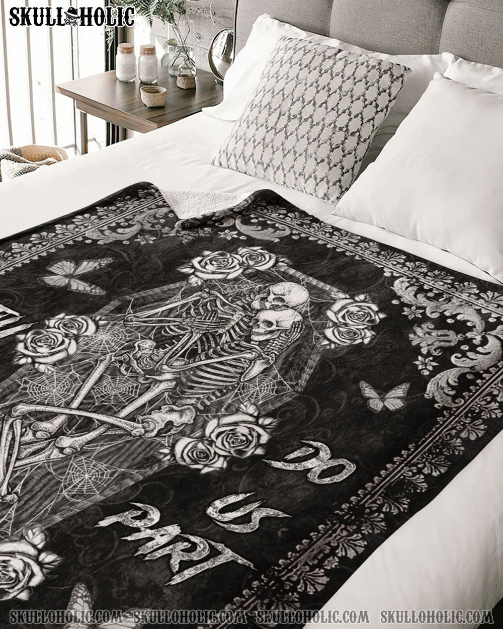 BLISSCORNERS PERSONALIZED TILL DEATH DO US PART FLEECE BLANKET