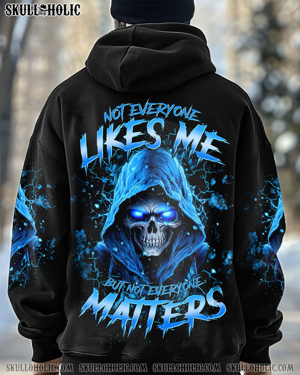BLISSCORNERS NOT EVERYONE LIKES ME SKULL REAPER ALL OVER PRINT