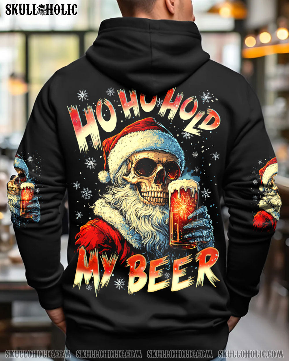BLISSCORNERS HO HO HOLD MY BEER CHRISTMAS ALL OVER PRINT