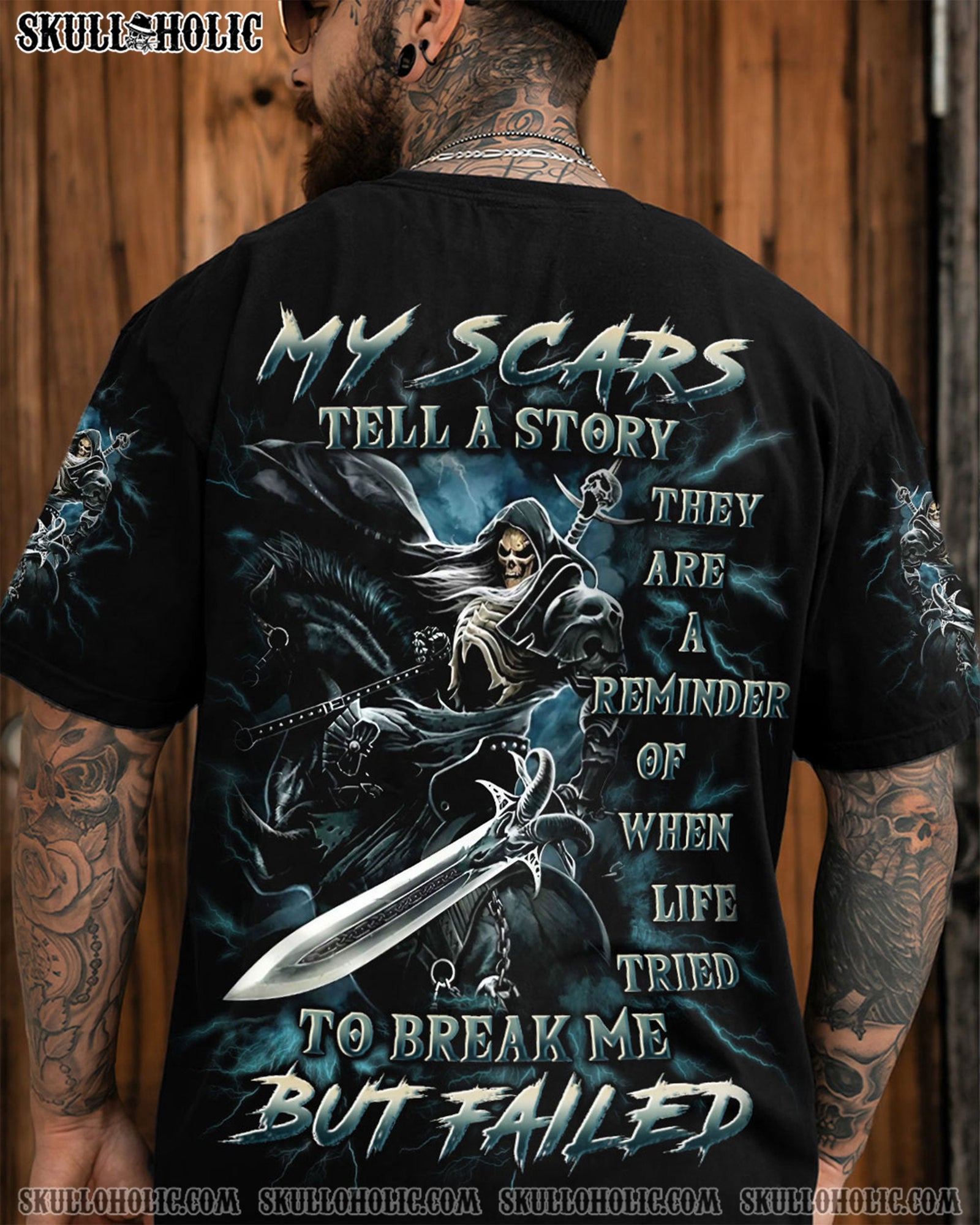 BLISSCORNERS MY SCARS TELL A STORY ALL OVER PRINT