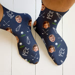 Blisscorners Best Dad By Par Custom Face Kids Photo, Golf Socks, Fun Socks For Men, Christmas Golf GiftLM2611