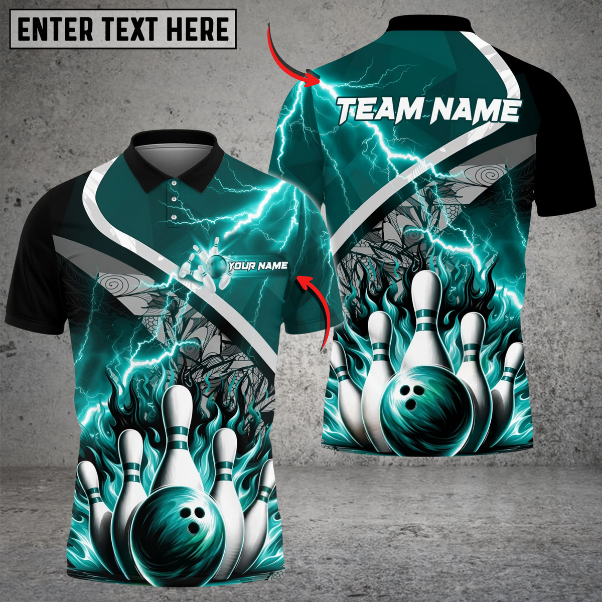 Blisscorners Thunder Breaker Bowling Jersey Multicolor Options Personalized Name, Team Name 3D Shirt