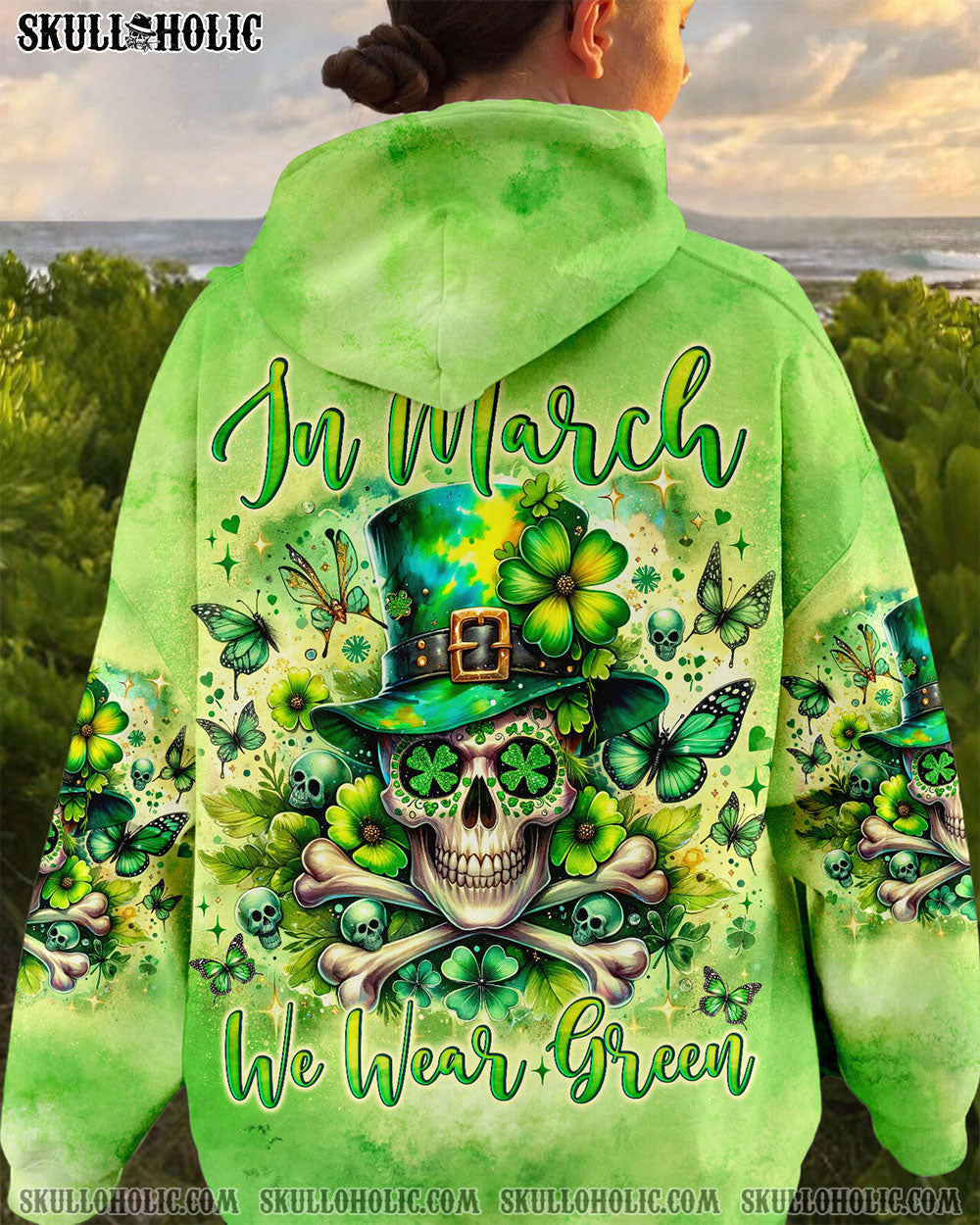 BLISSCORNERS IN MARCH WE WEAR GREEN PATRICK'S DAY ALL OVER PRINT