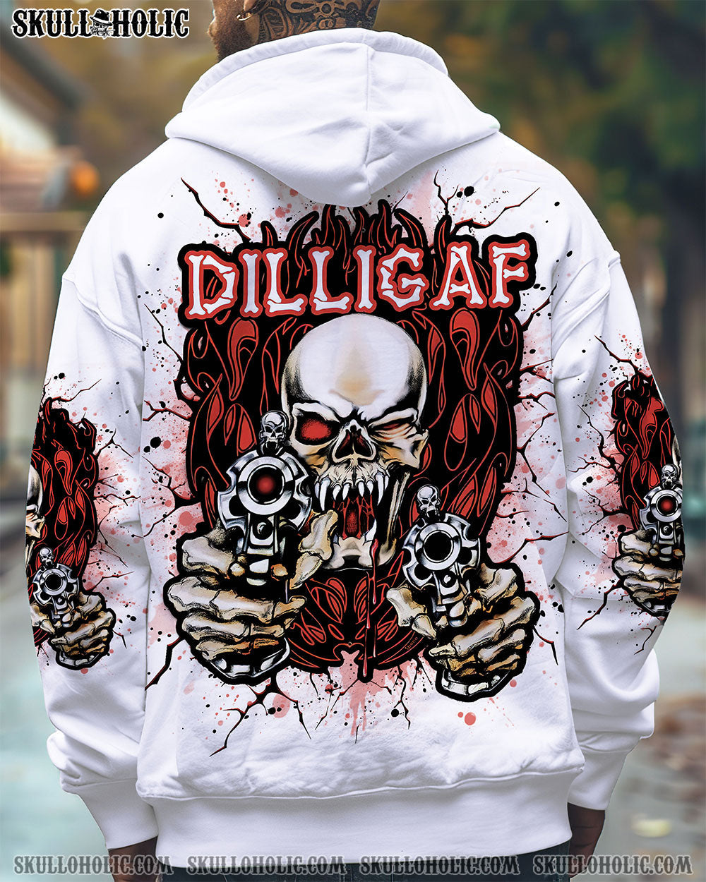 BLISSCORNERS DILLIGAF SKULL ALL OVER PRINT