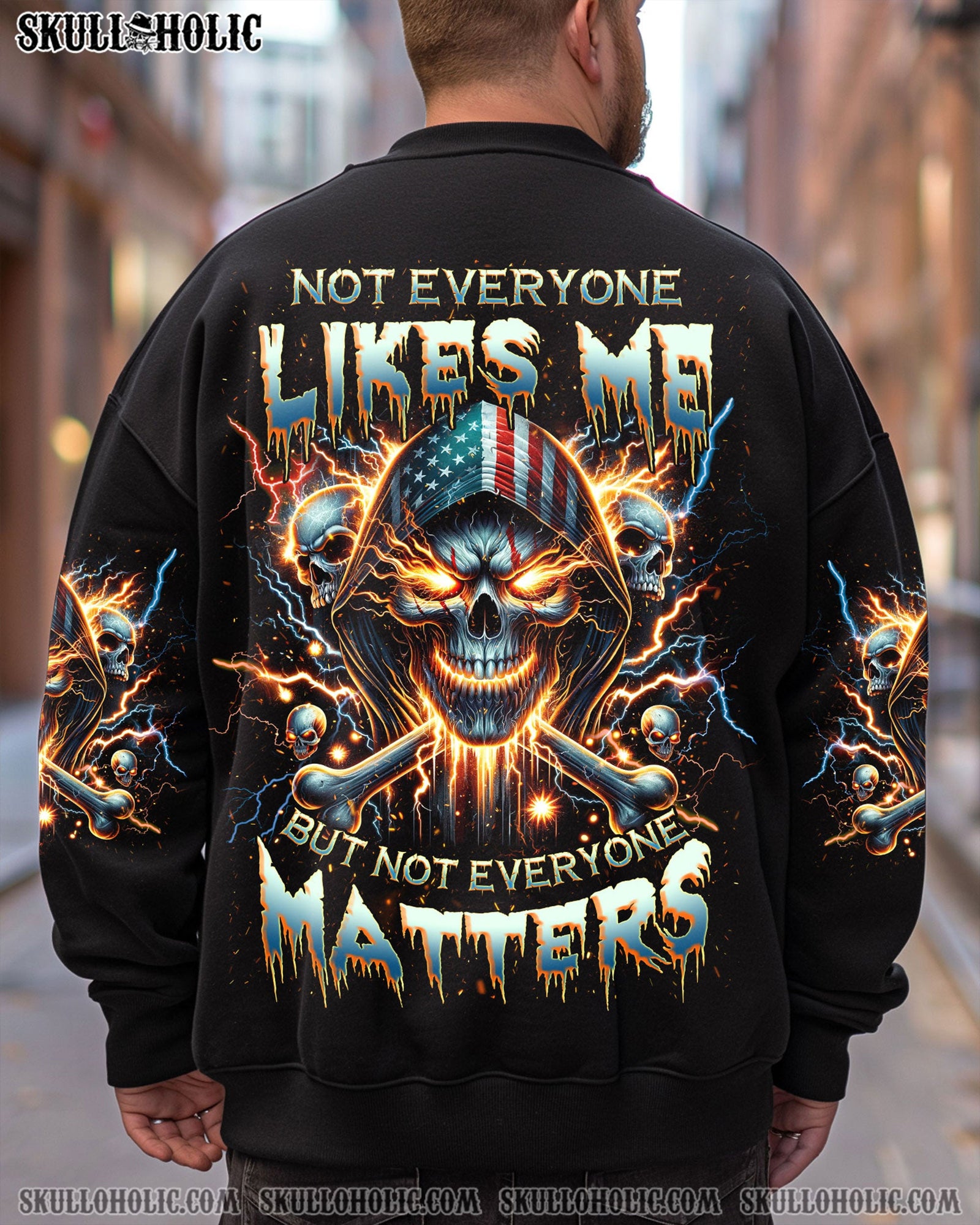 BLISSCORNERS NOT EVERYONE LIKES ME MADLY SKULL ALL OVER PRINT
