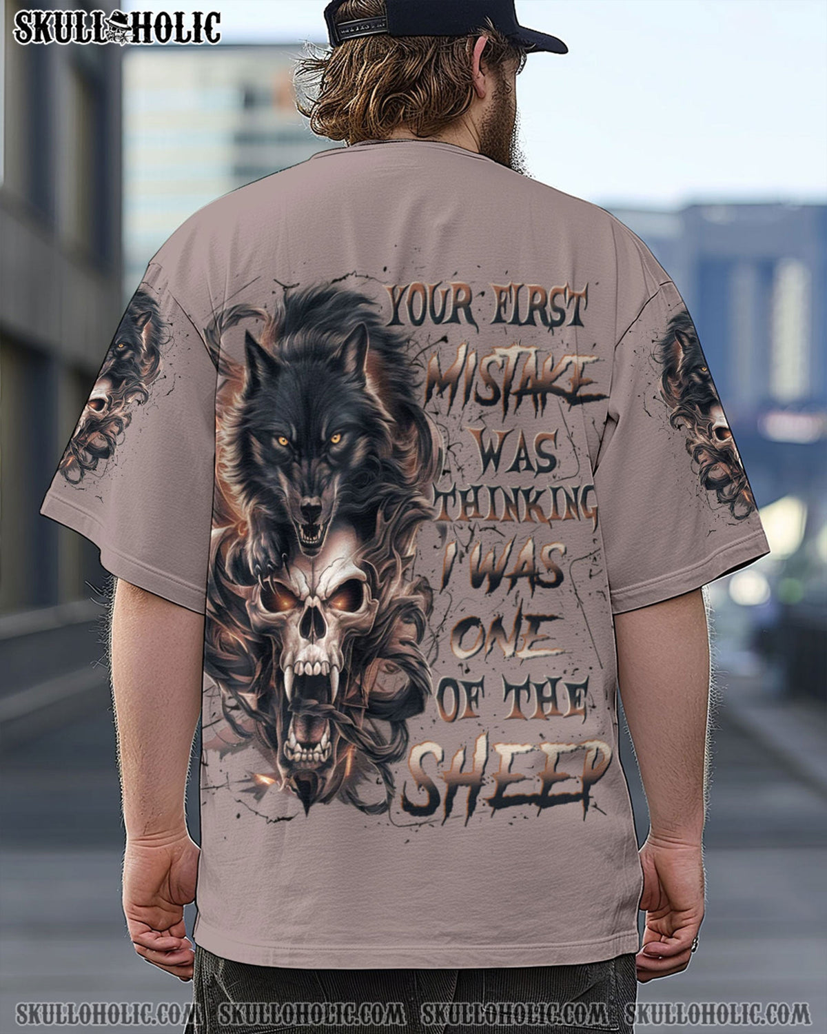 BLISSCORNERS YOUR FIRST MISTAKE WOLF SKULL ALL OVER PRINT