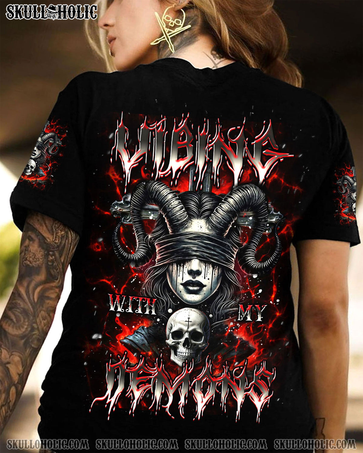 BLISSCORNERS VIBING WITH MY DEMONS ALL OVER PRINT
