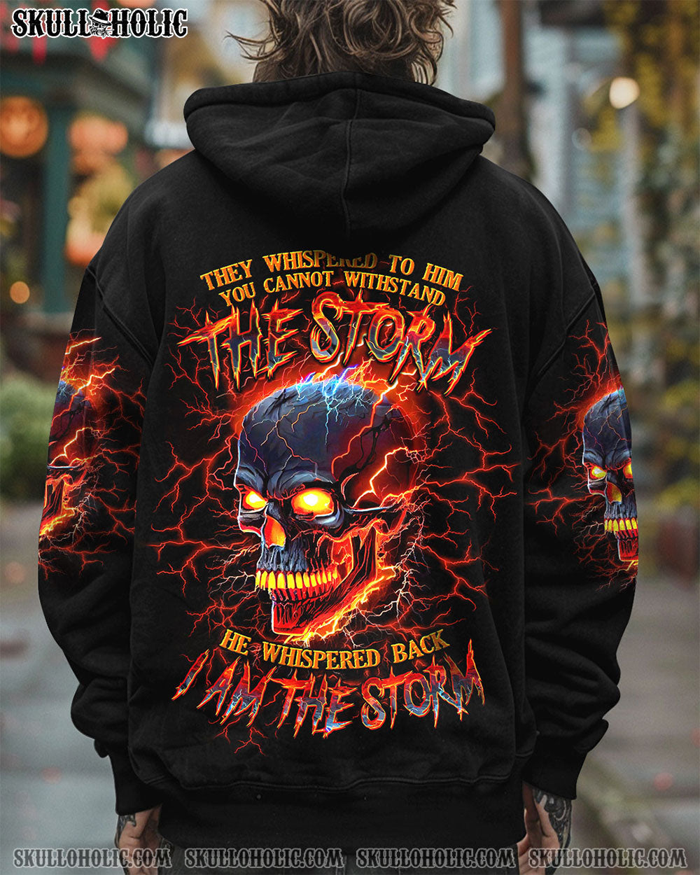 BLISSCORNERS I AM THE STORM SKULL ALL OVER PRINT