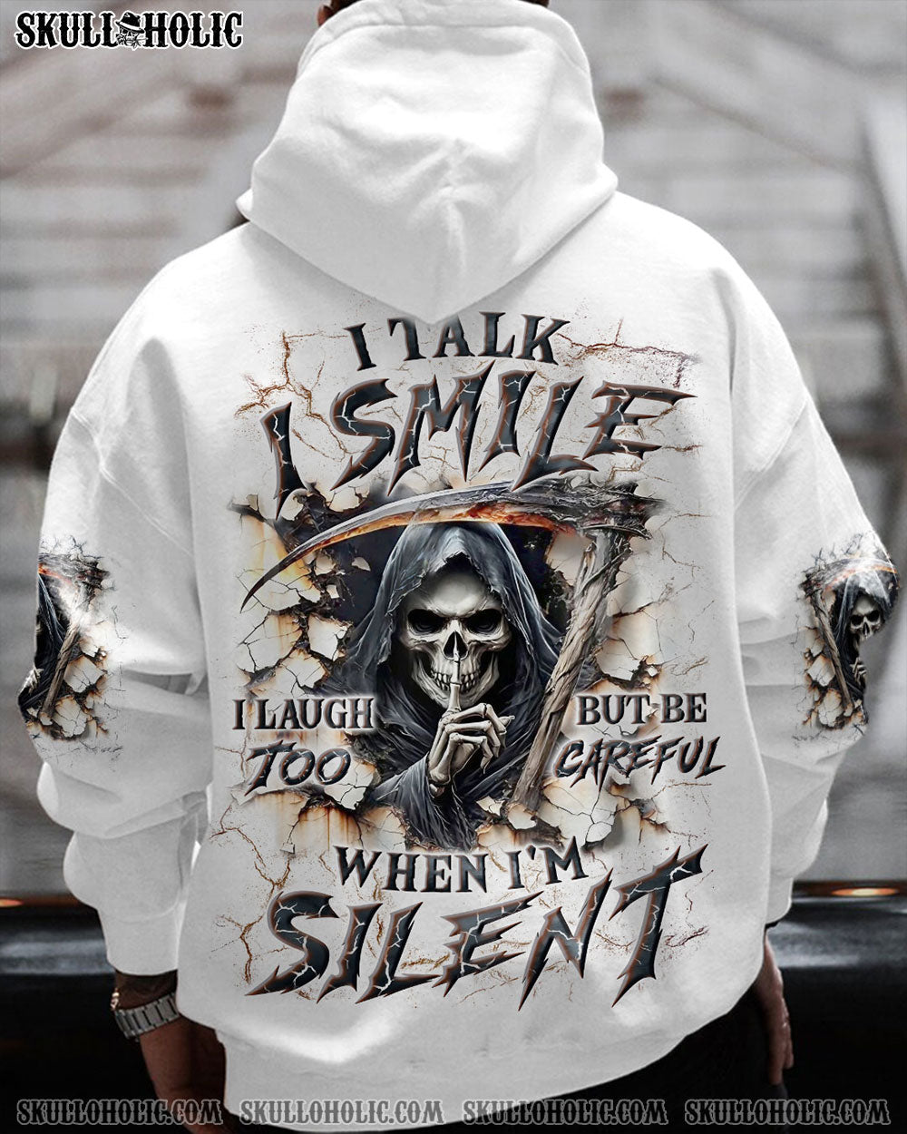 BLISSCORNERS BE CAREFUL WHEN I'M SILENT REAPER ALL OVER PRINT