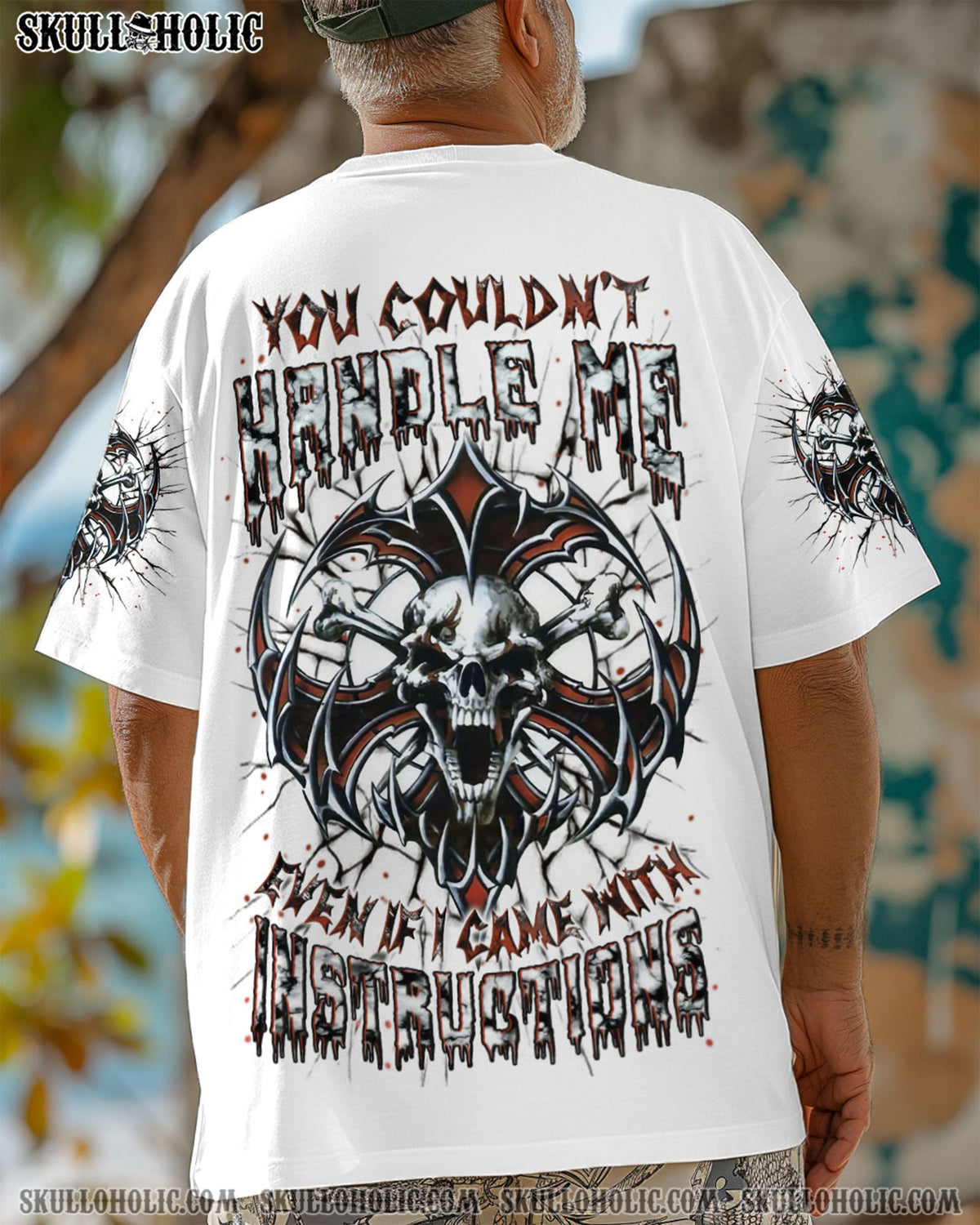 BLISSCORNERS YOU COULDN'T HANDLE ME SKULL ALL OVER PRINT