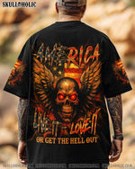 BLISSCORNERS AMERICA LIVE IT LOVE IT OR GET THE HELL OUT ALL OVER PRINT