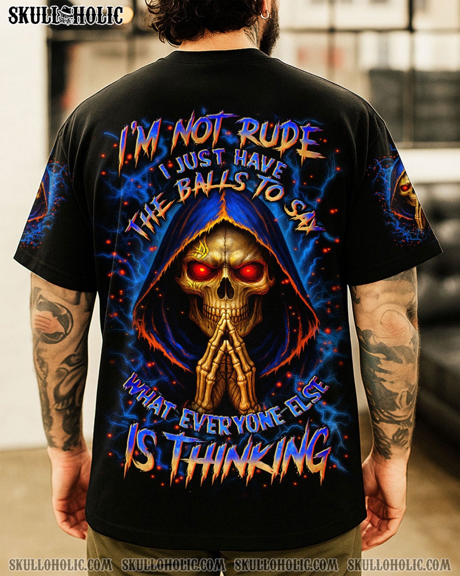 BLISSCORNERS I'M NOT RUDE I JUST HAVE THE BALLS ALL OVER PRINT