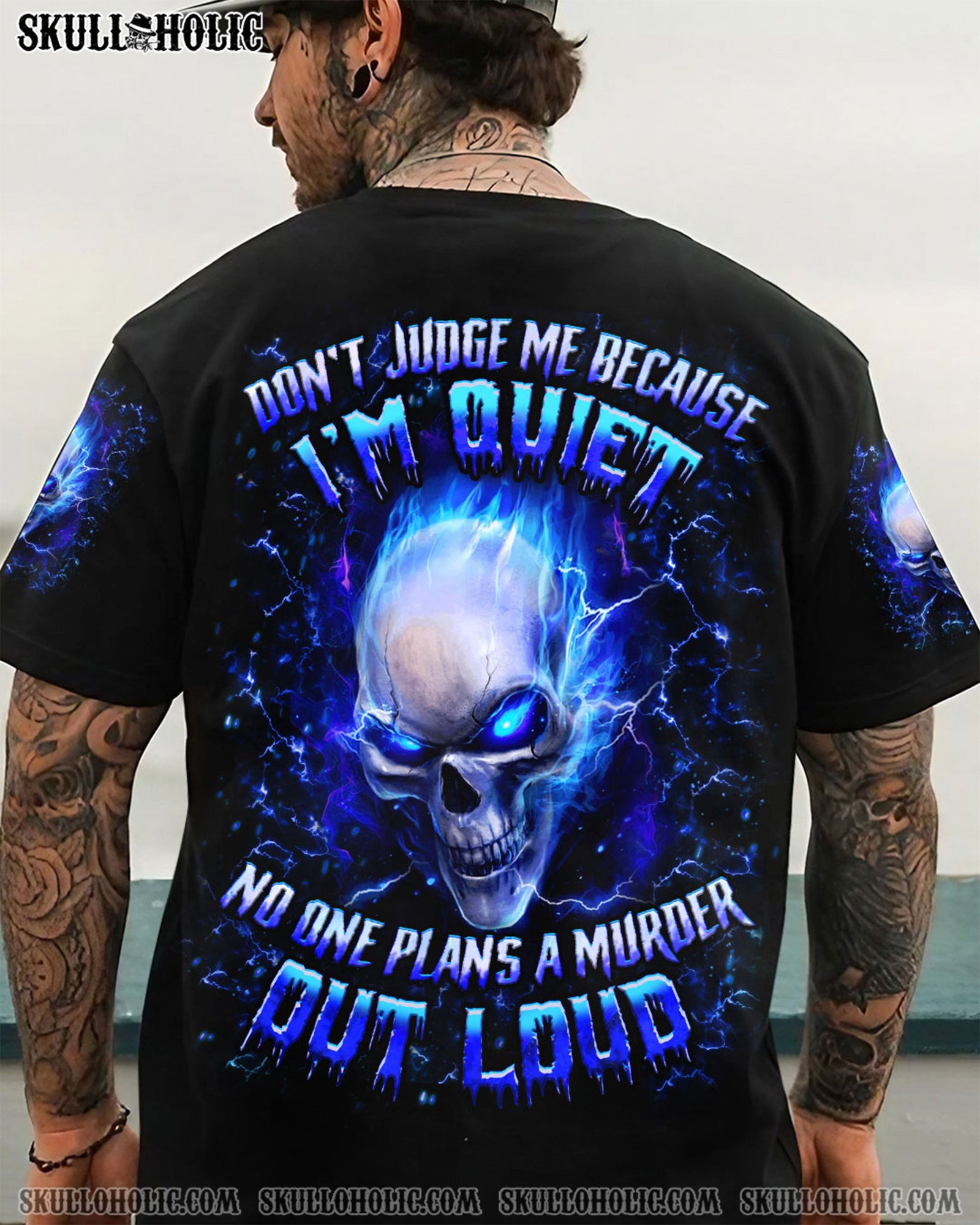 BLISSCORNERS DON'T JUDGE ME BECAUSE I'M QUIET ALL OVER PRINT