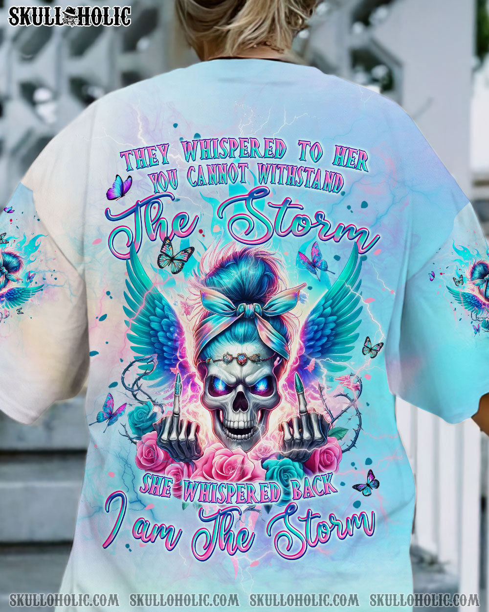 BLISSCORNERS THE GOOD GIRL IN ME MESSY BUN TIE DYE ALL OVER PRINT