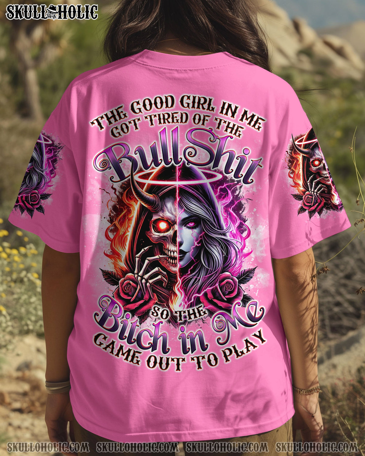 BLISSCORNERS THE GOOD GIRL IN ME ALL OVER PRINT