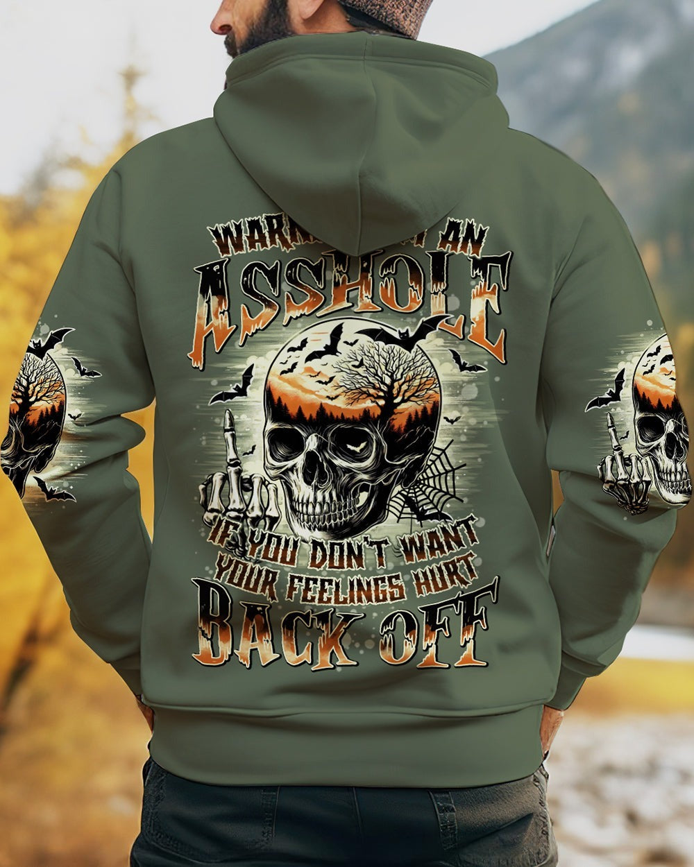 BLISSCORNERS WARNING I'M AN A SKULL ALL OVER PRINT