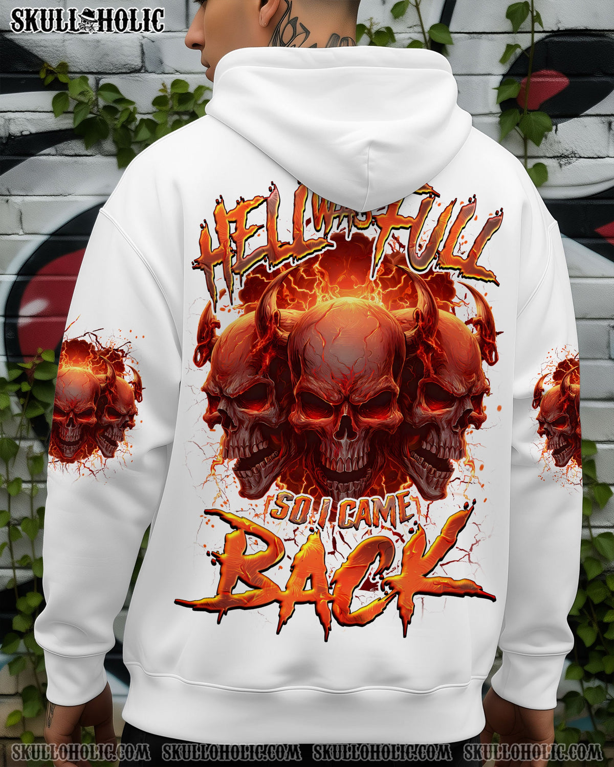 BLISSCORNERS HELL WAS FULL SO I CAME BACK ALL OVER PRINT