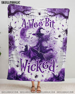 BLISSCORNERS A WEE BIT WICKED HALLOWEEN FLEECE BLANKET