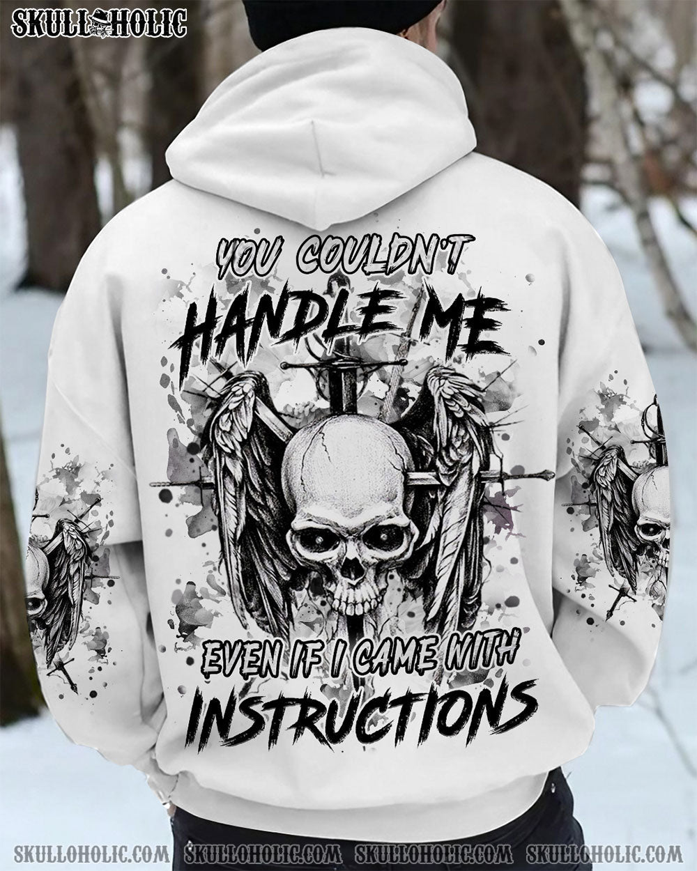 BLISSCORNERS YOU COULDN'T HANDLE ME SKULL ALL OVER PRINT
