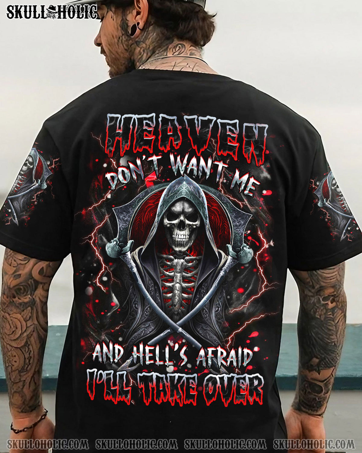 BLISSCORNERS HEAVEN DON'T WANT ME ALL OVER PRINT