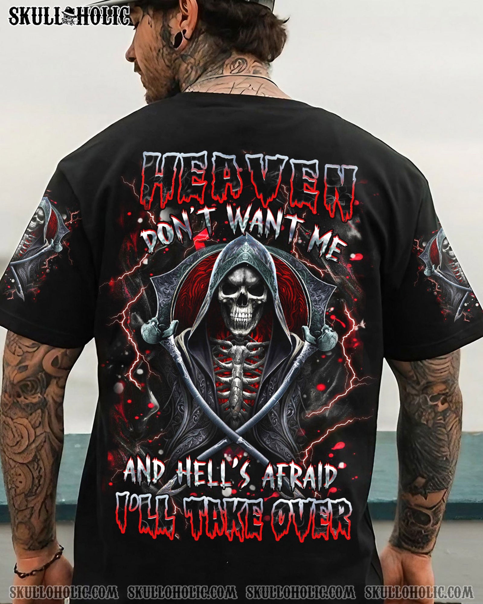 BLISSCORNERS HEAVEN DON'T WANT ME ALL OVER PRINT