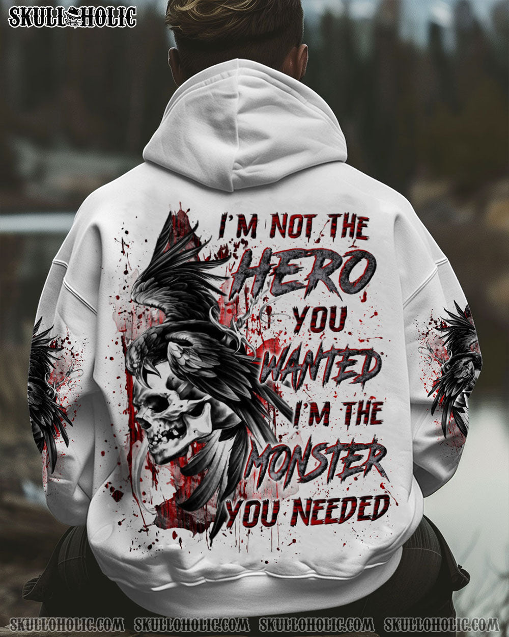 BLISSCORNERS I'M NOT THE HERO YOU WANTED ALL OVER PRINT