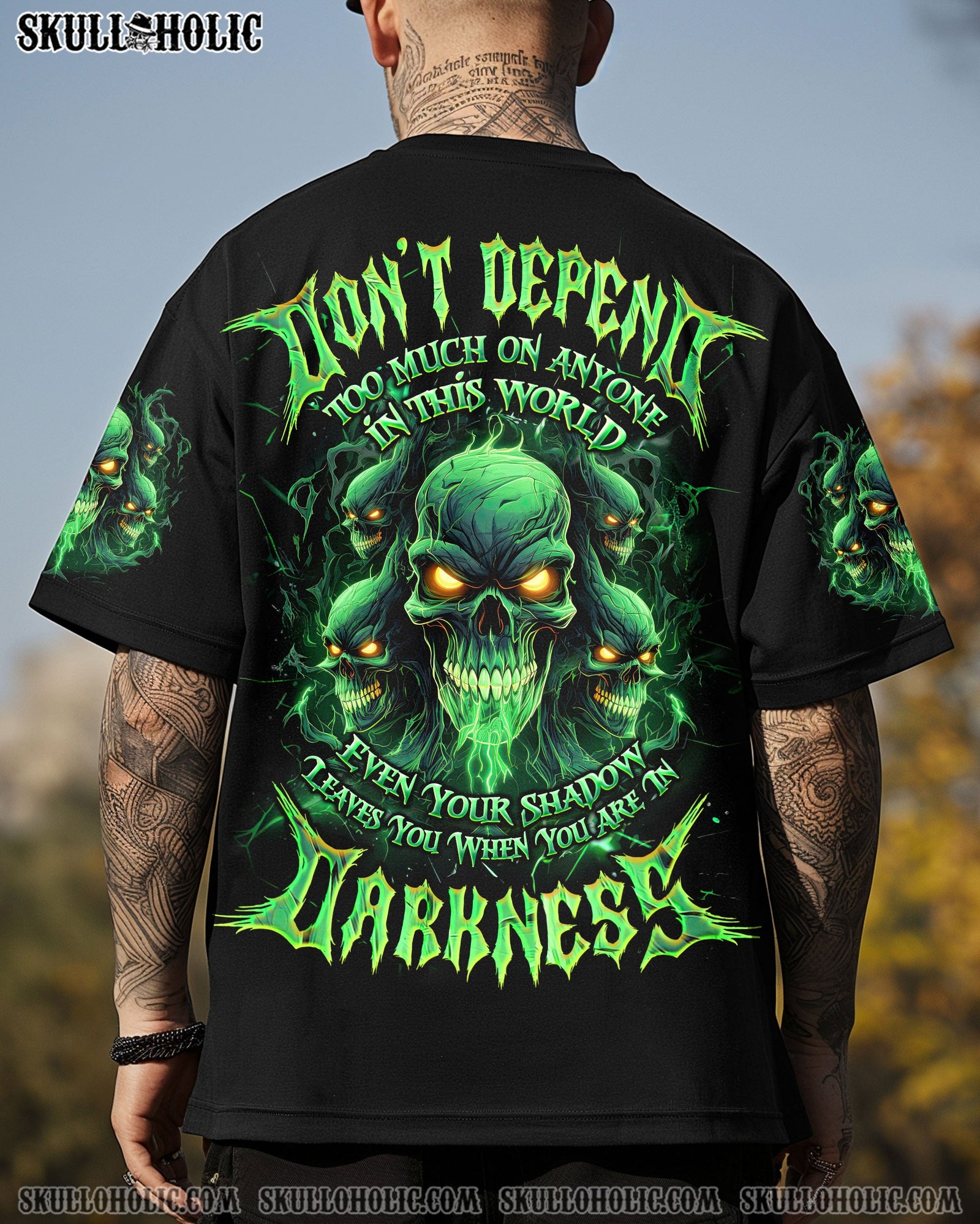 BLISSCORNERS DON'T DEPEND TOO MUCH ON ANYONE ALL OVER PRINT