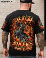 BLISSCORNERS BIKERS SMILE BACK SKULL BIKER ALL OVER PRINT