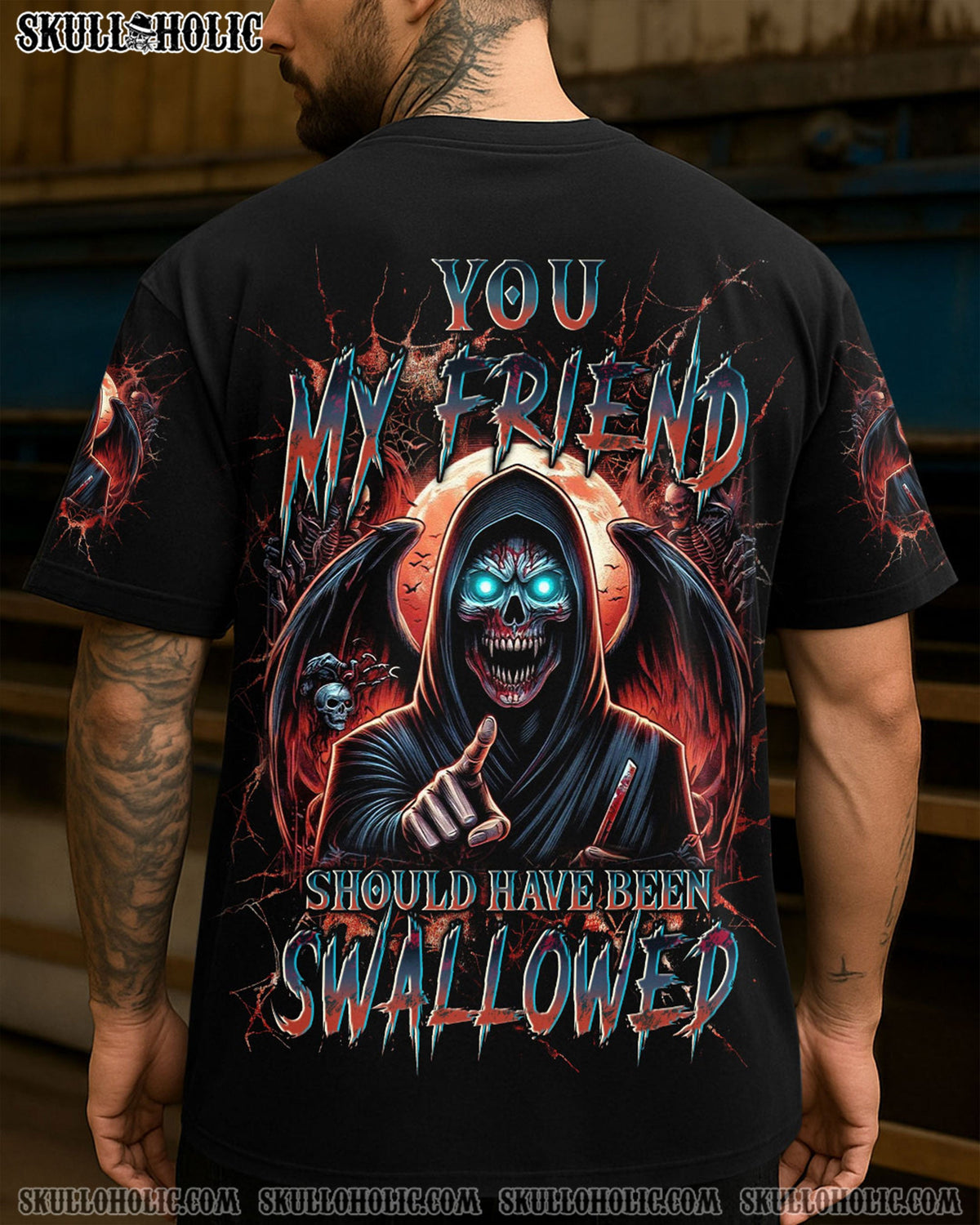 BLISSCORNERS YOU MY FRIEND SHOULD HAVE BEEN SWALLOWED ALL OVER PRINT