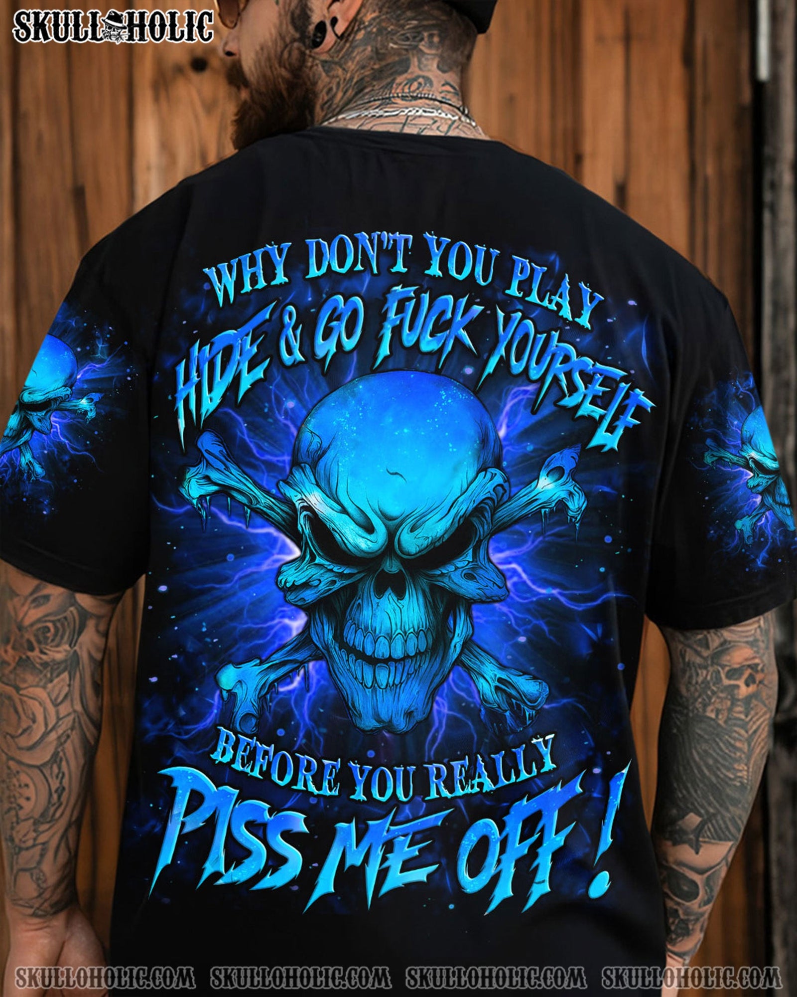 BLISSCORNERS WHY DON'T YOU PLAY HIDE & GO F YOURSELF ALL OVER PRINT