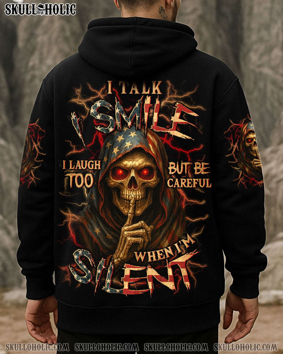 BLISSCORNERS BE CAREFUL WHEN I'M SILENT REAPER ALL OVER PRINT