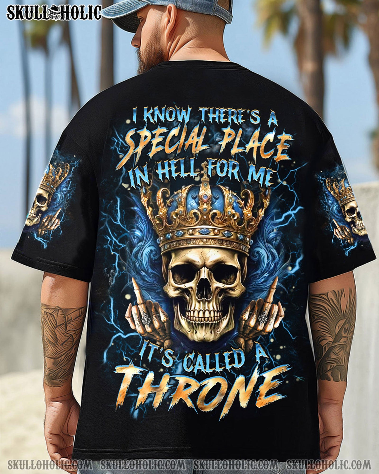 BLISSCORNERS THRONE SKULL ALL OVER PRINT